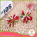 Christmas Curly Ribbon Hair Bow with Alligator Clip